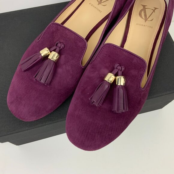 VC Signature 'Nancy' Tassel Loafer In Plumberry Sz 8.5M - Picture 3 of 16